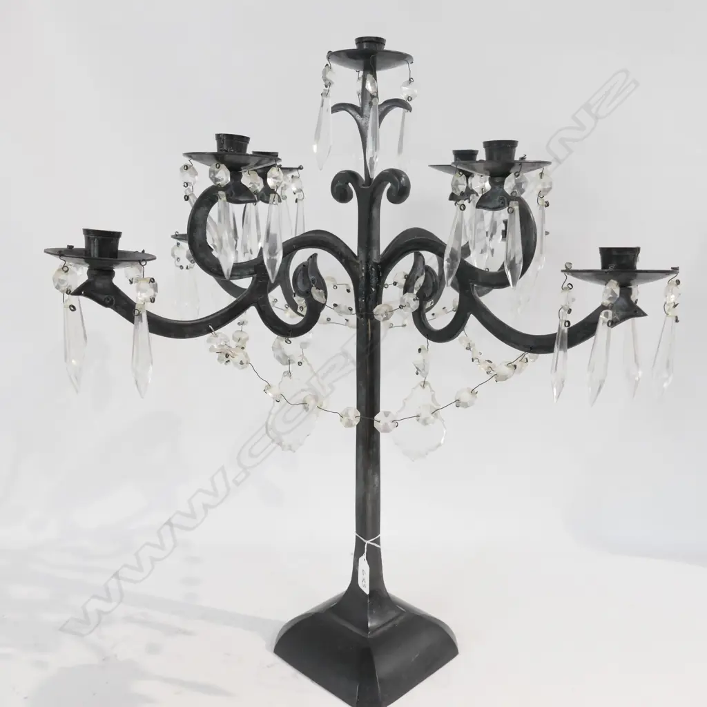 9 LIGHT CRYSTAL CHANDELABRA 600MM H 580MM W Image 1++