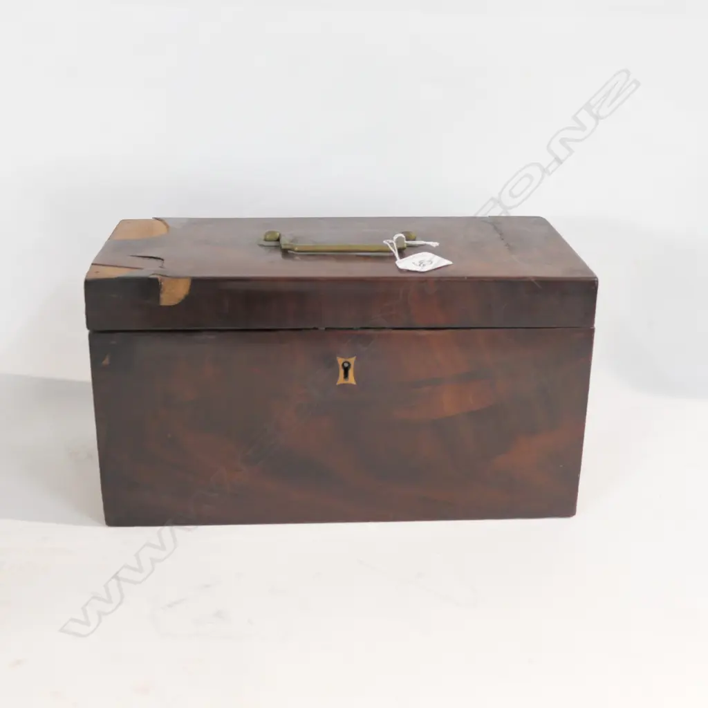 GEORGIAN TEA CADDY, SOME DISTRESS Image 1++