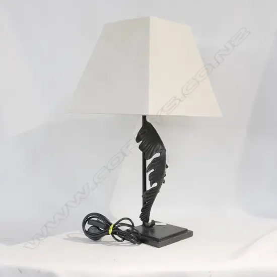 CAST IRON LAMP 420MM H TO SHADE WORKS