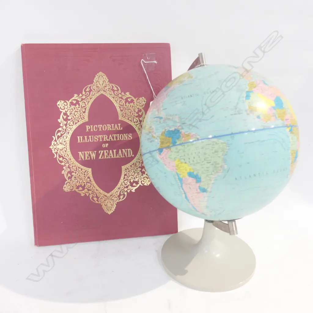 GLOBE H. 370 + PICT ILLUST. NZ BOOK Image 1++