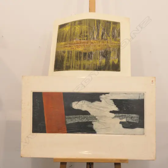 2 MODERNIST PRINTS  BONNIE QURIK & AGATHA  SOREL