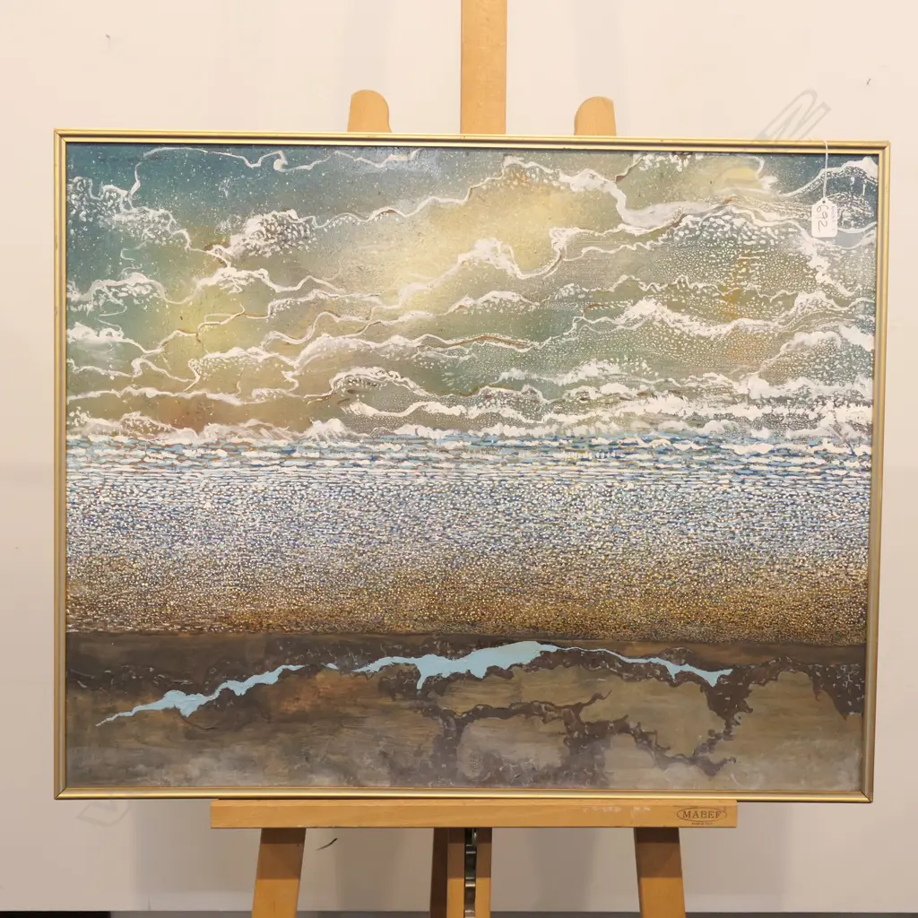 ACRYLIC ON BOARD LANDSCAPE PAINTING SGD 'JEANNIE MACASKILL' '74 Image 1++