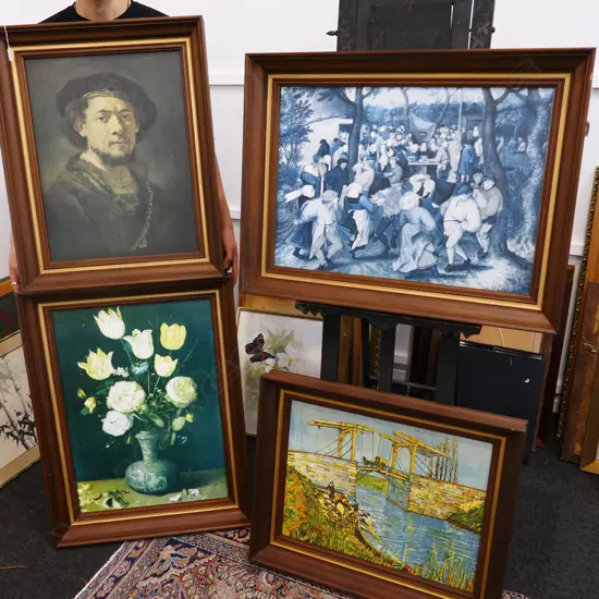 4 FRAMED PRINTS 1170 X 740 MM