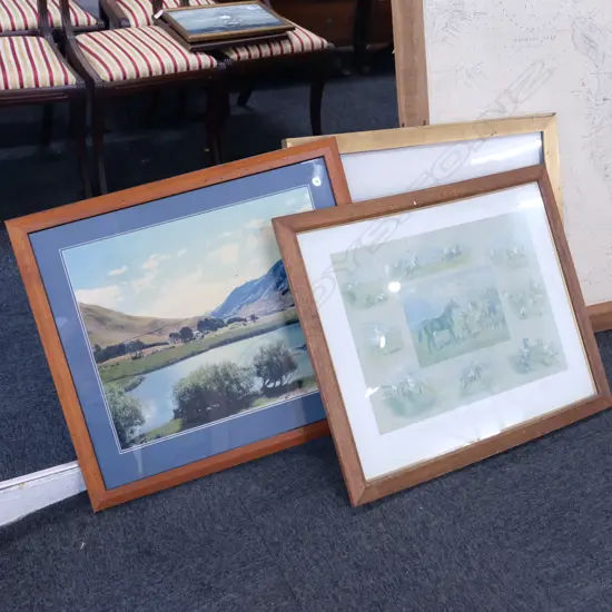 FRAME/HUNTING PRINT+LANDSCAPE PHOTO