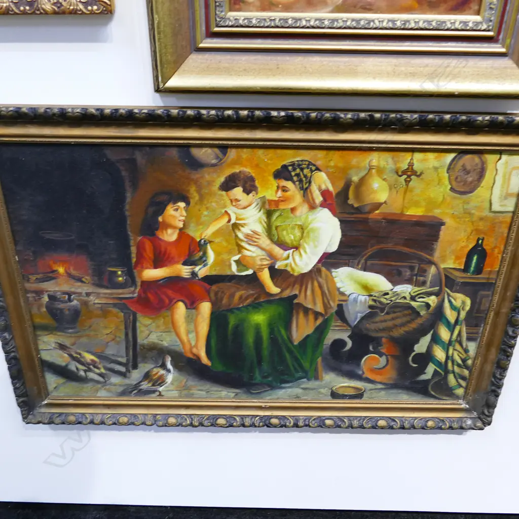 FRAMED OIL ON BOARD FLORAL STILL LIFE UN SIGNED 280 X 250 MM Image 1++