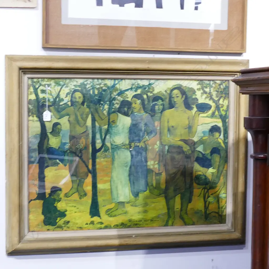 FRAMED GAUGIN PRINT 750 X 510 MM Image 1++