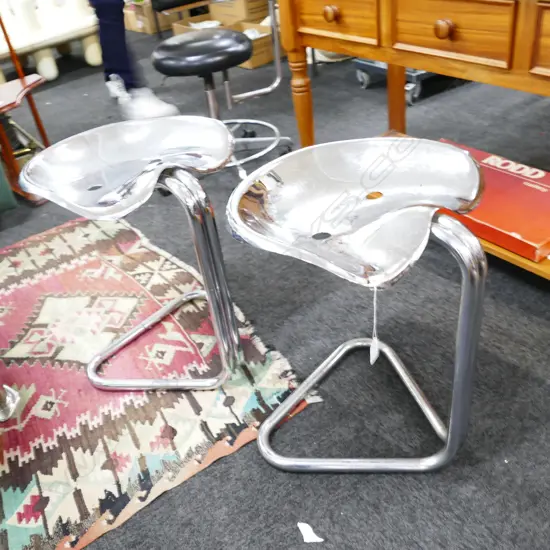PR TUBULAR CHROME TRACTOR SEAT STOOLS