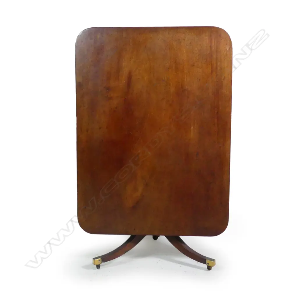 Regency mahogany tilt-top breakfast table Image 1++