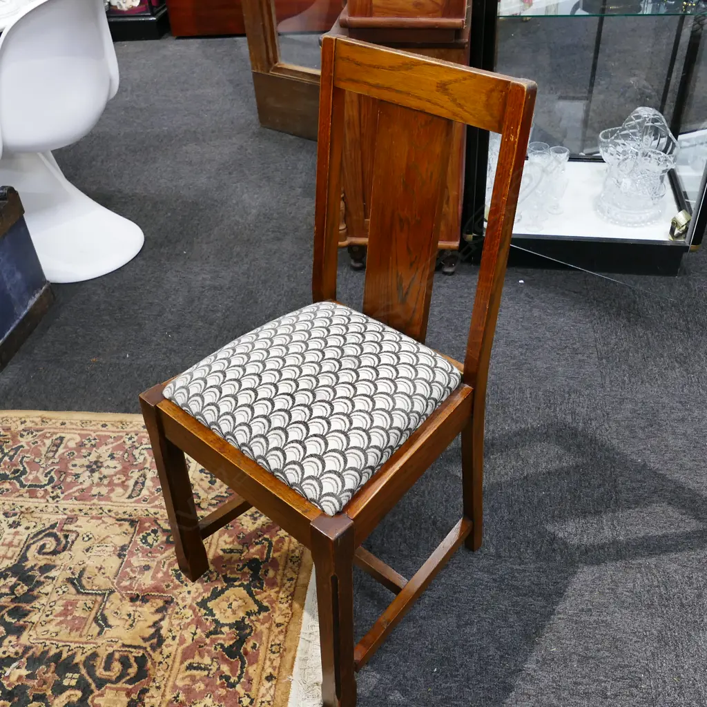 6 ART DECO DINING CHAIRS 910MM H Image 1++