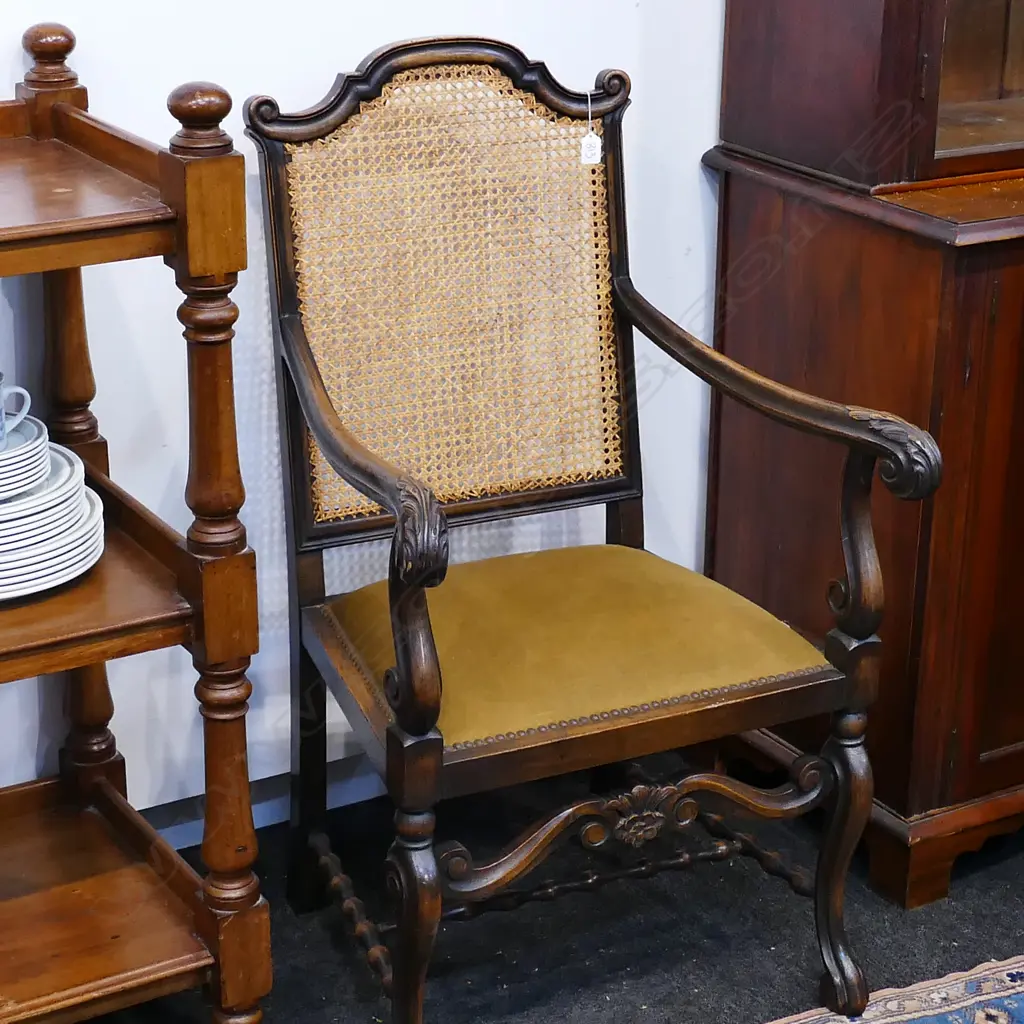 C1910 BERGERE CANED ARMCHAIR Image 1++