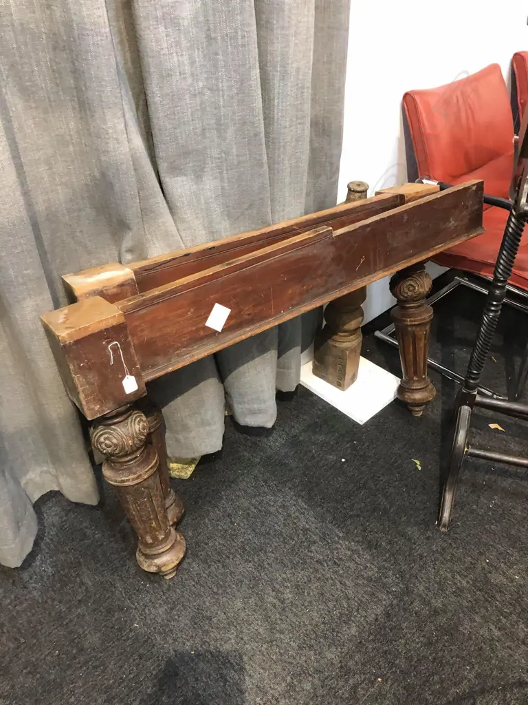 SET OF HEAVY CARVED DINING TABLE LEGS Image 1++