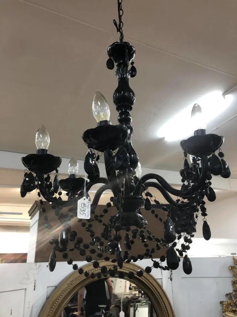 CLAUDIA BLACK CHANDELIER Image 1++