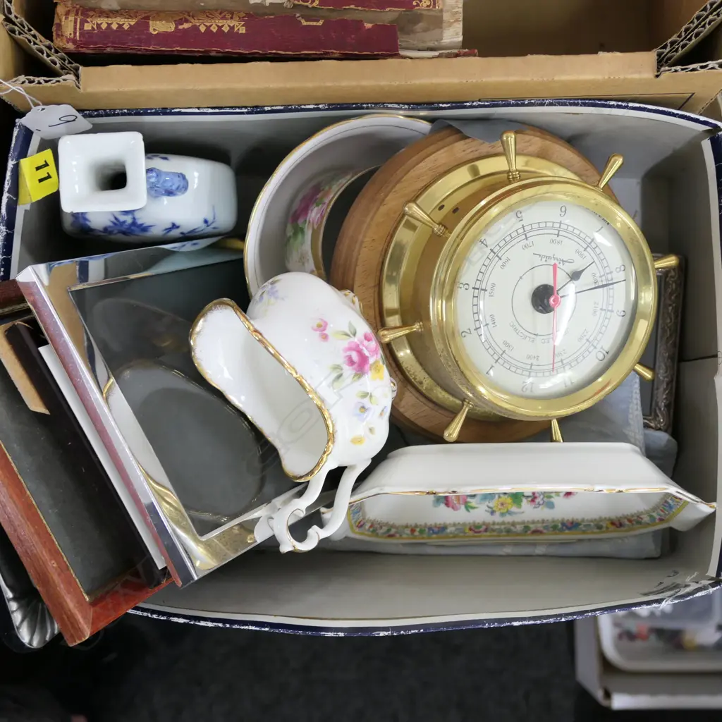LOT ASST FRAMES/BAROMETER/CHINESE VASE/R/ALBERT ETC Image 1++
