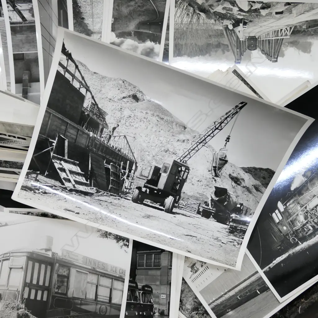 COLLECTION LARGE FORMAT PHOTOGRAPHS - TRAINS ETC Image 1++