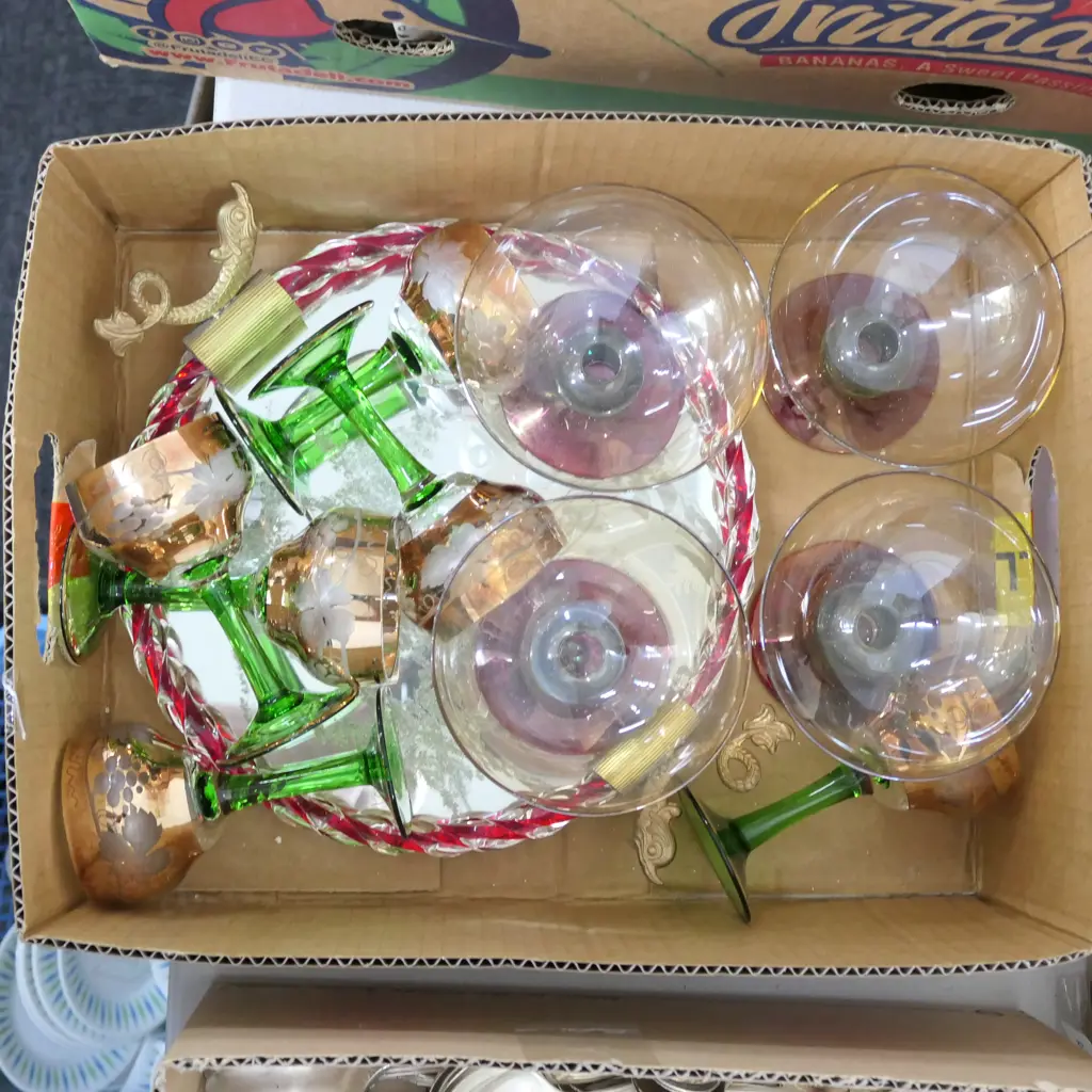 LOT ASST GLASSWARE INCL. 4 KROSNO GLASSES ETC Image 1++