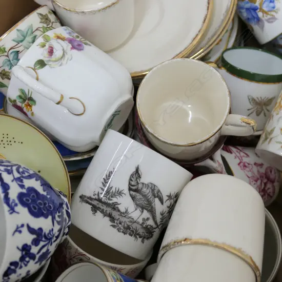 LOT ASST DEMITASSE CUPS/SAUVERS - DOULTON / BURLEIGHWARE ETC