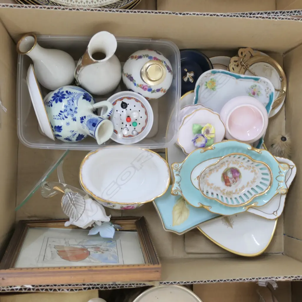 LOT ASST CHINA DELFT/DERBY/LIMOGES/ALBERT ETC Image 1++