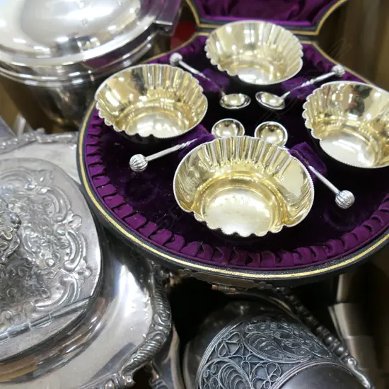 LOT ASST EP INCL. 3PC TEASET / CASED SALTS ETC