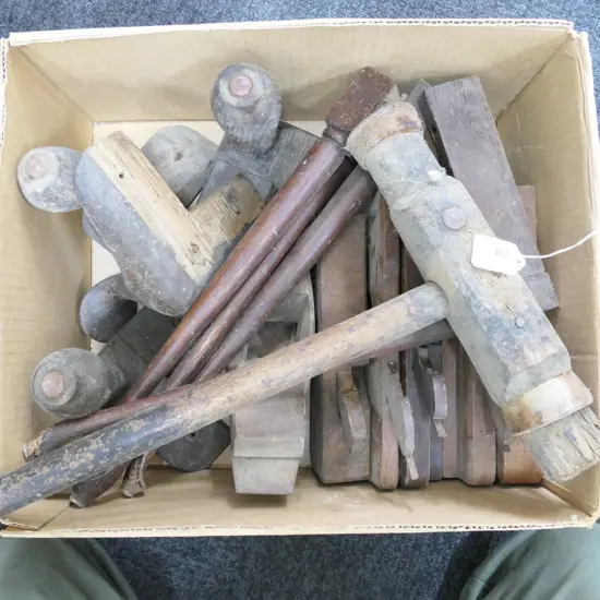 LOT ASST WOODEN PLANES /LEGS ETC