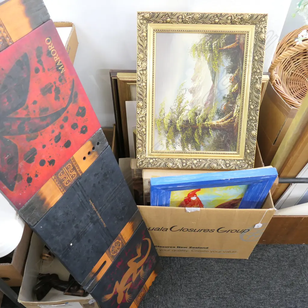 LOT ASSRTD FRAMED PRINTS, PAINTINGS ETC Image 1++