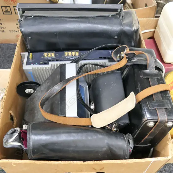 LOT ASST INCL. SUPER 8 CAMERAS / CAR AMP ETC