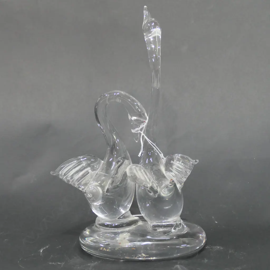MURANO GLASS SWANS H. 250MM Image 1++