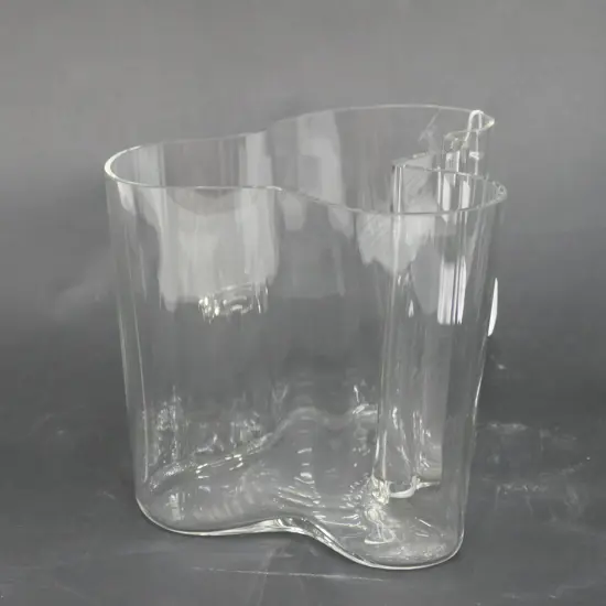 ALVAR AALTO GLASS VASE H. 160MM