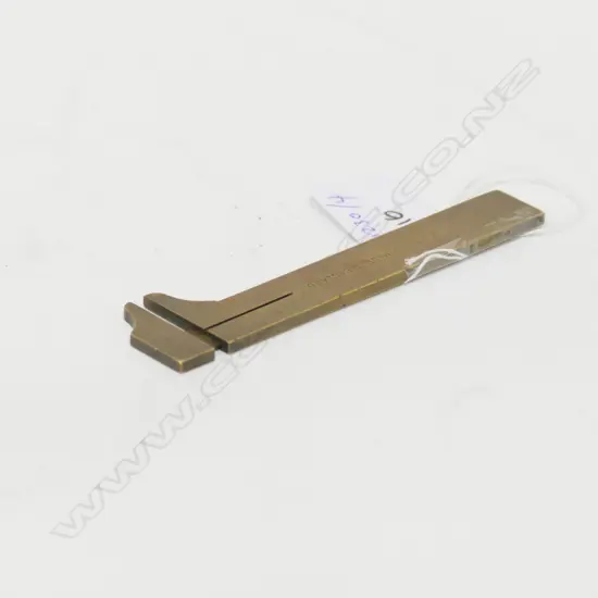 RABONE AND SONS NO 1466 BRASS VENNIER 3 1/2 INCH WITH SLIDE CALLIPER