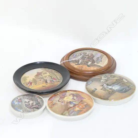 5 ASST VICT POT LIDS