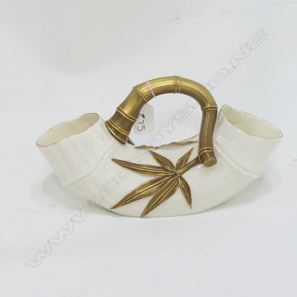 (18134) VICT.WORCESTER BAMBOO VASE  L.275mm Image 1++