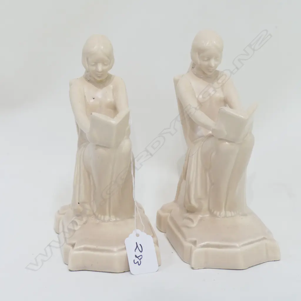 PAIR GERMAN ART DECO BOOKENDS AF Image 1++