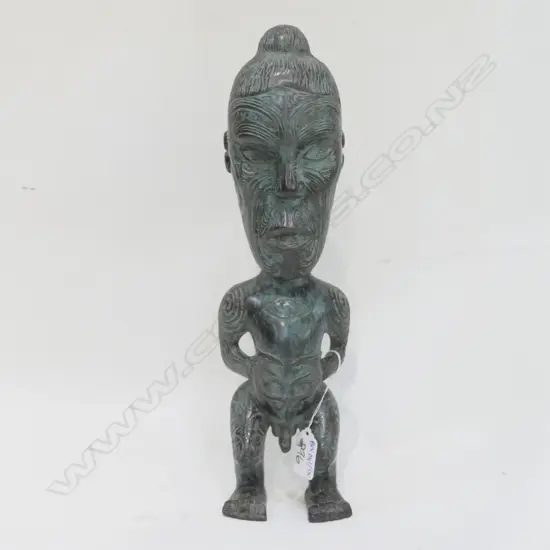MAORI TEKOTEKO FIGURE GREEN 350MM H
