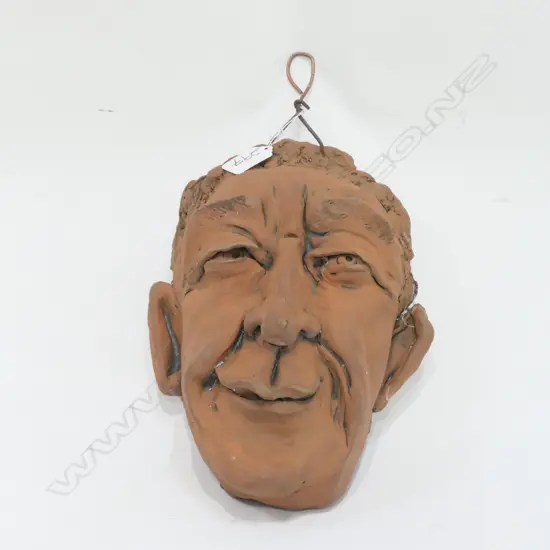 PAULINE MARTIN TERRACOTTA CHARACTER MASK OF PAUL HOLMES