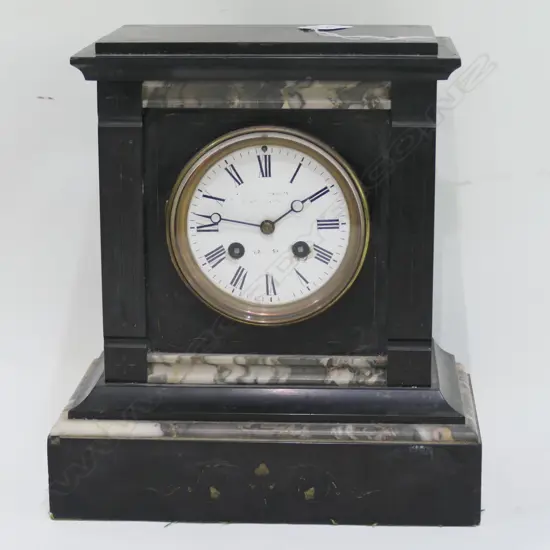 SLATE MANTLE CLOCK H. 280MM
