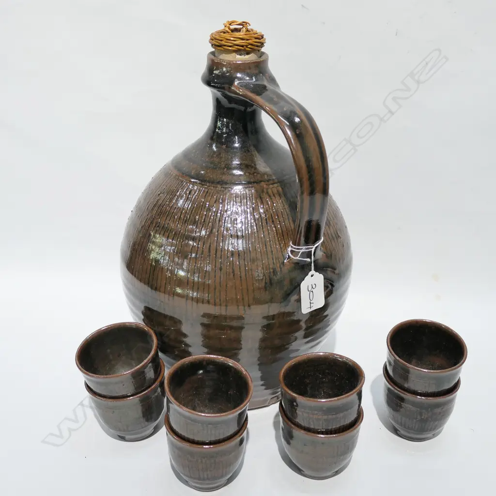 MIREK SMISEK FLAGON & 8 CUPS  Image 1++