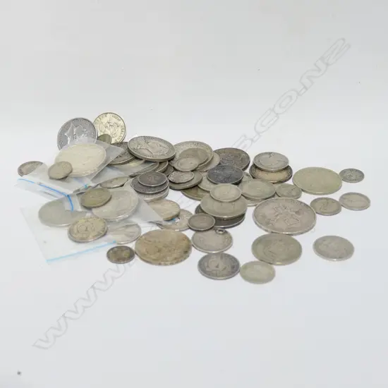 COLLECTION OF MIXED WORLD SILVER COINS
