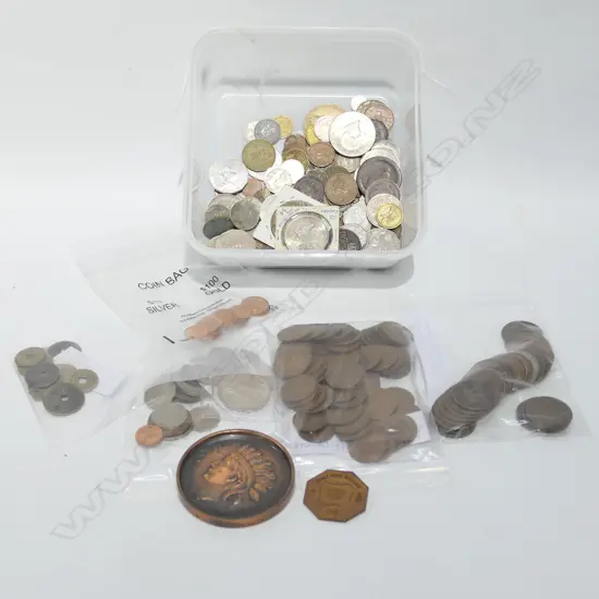 COLLECTION OF COINS, VARIOUS COUNTRIES, 1800s ONWARDS
