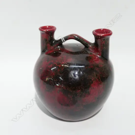 E R WILKES FLAMBE VASE 100MM H