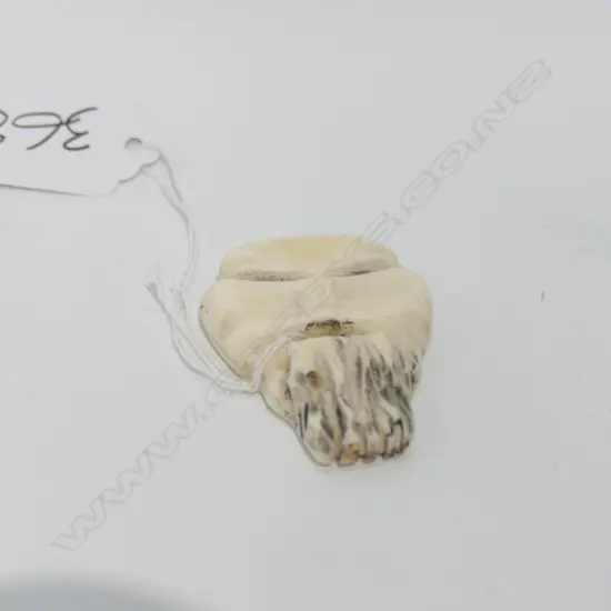 JAPANESE IVORY NETSUKE BEARDED MASK