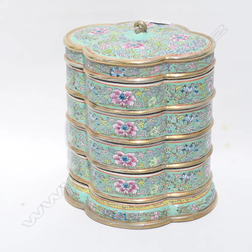 CHINESE QIANLONG STACKING DISHES Image 1++
