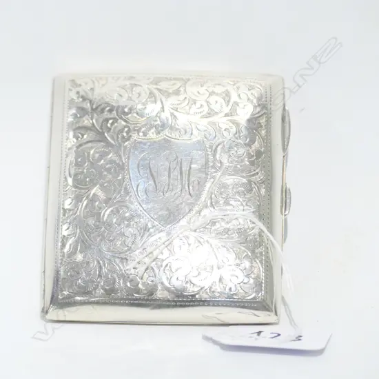 STG SILVER CIGARETTE CASE, 60.9 GRAMS