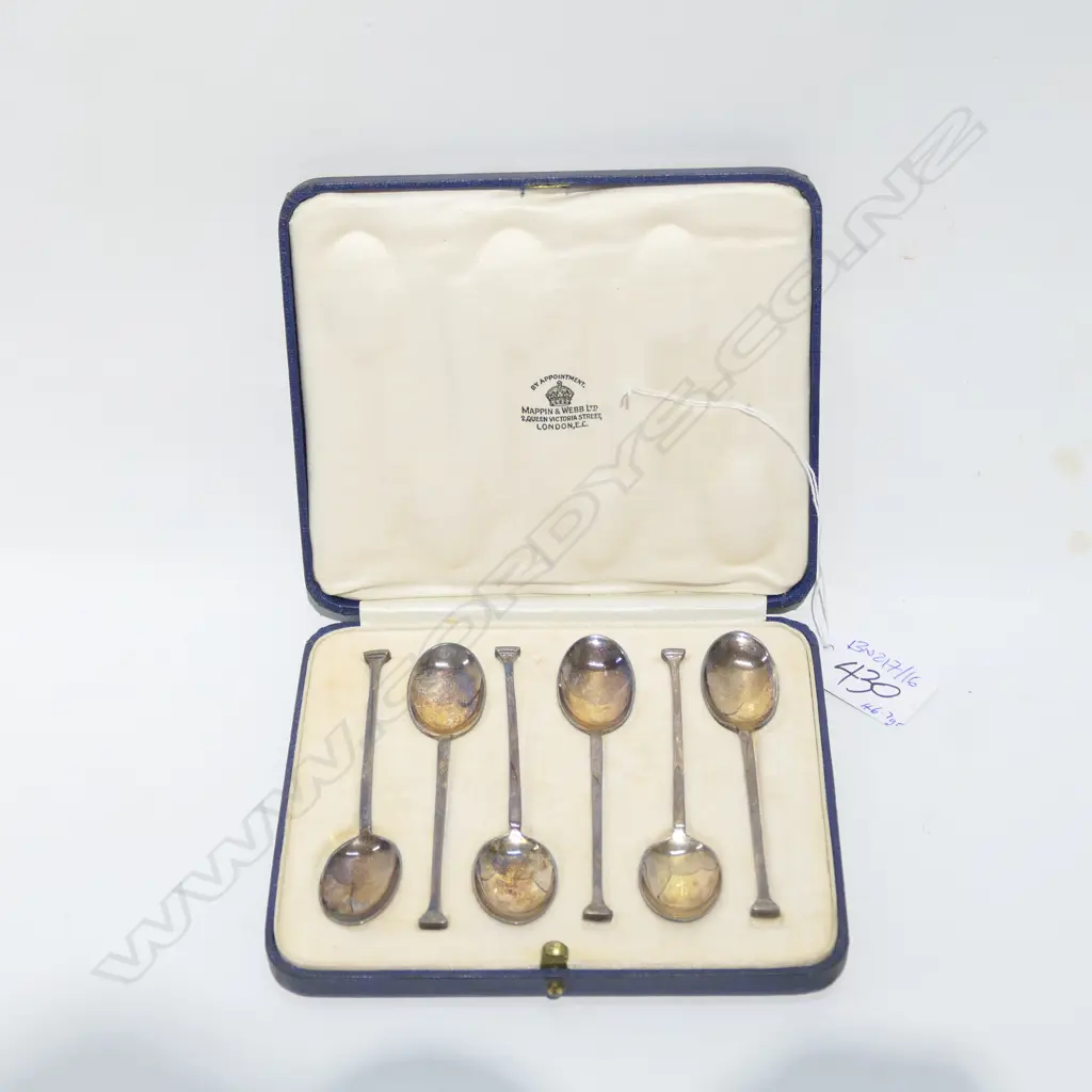 CASED STG SILVER TEASPOONS, 46.7 GRAMS Image 1++