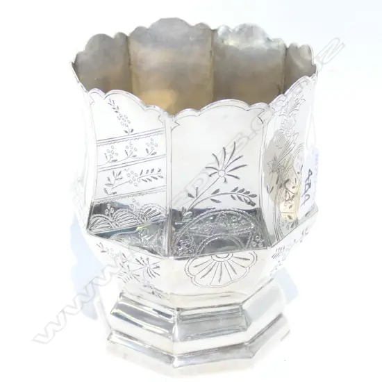 EDA SILVER PLATE  HAND-CRAFTED VASE