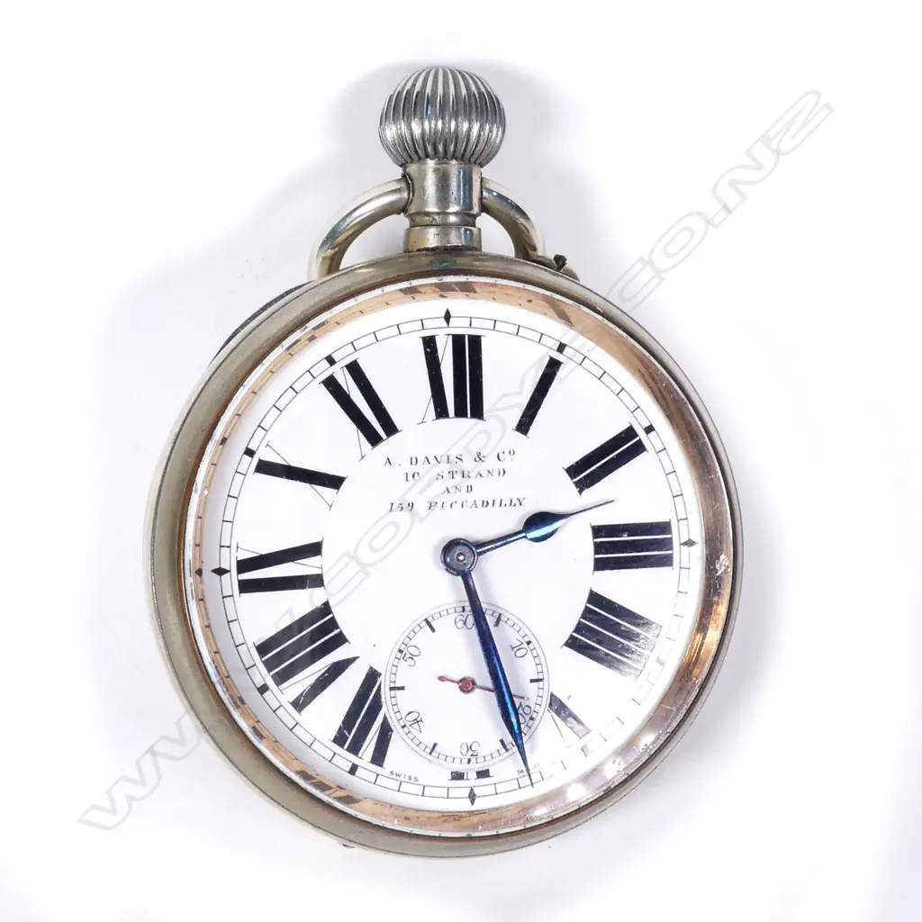 A Goliath pocket watch in leather easel case Image 1++