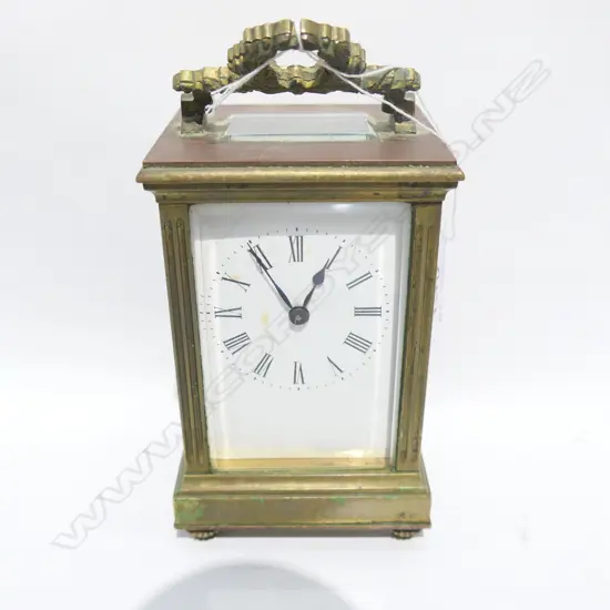 19thC French Brass carriage clock ....