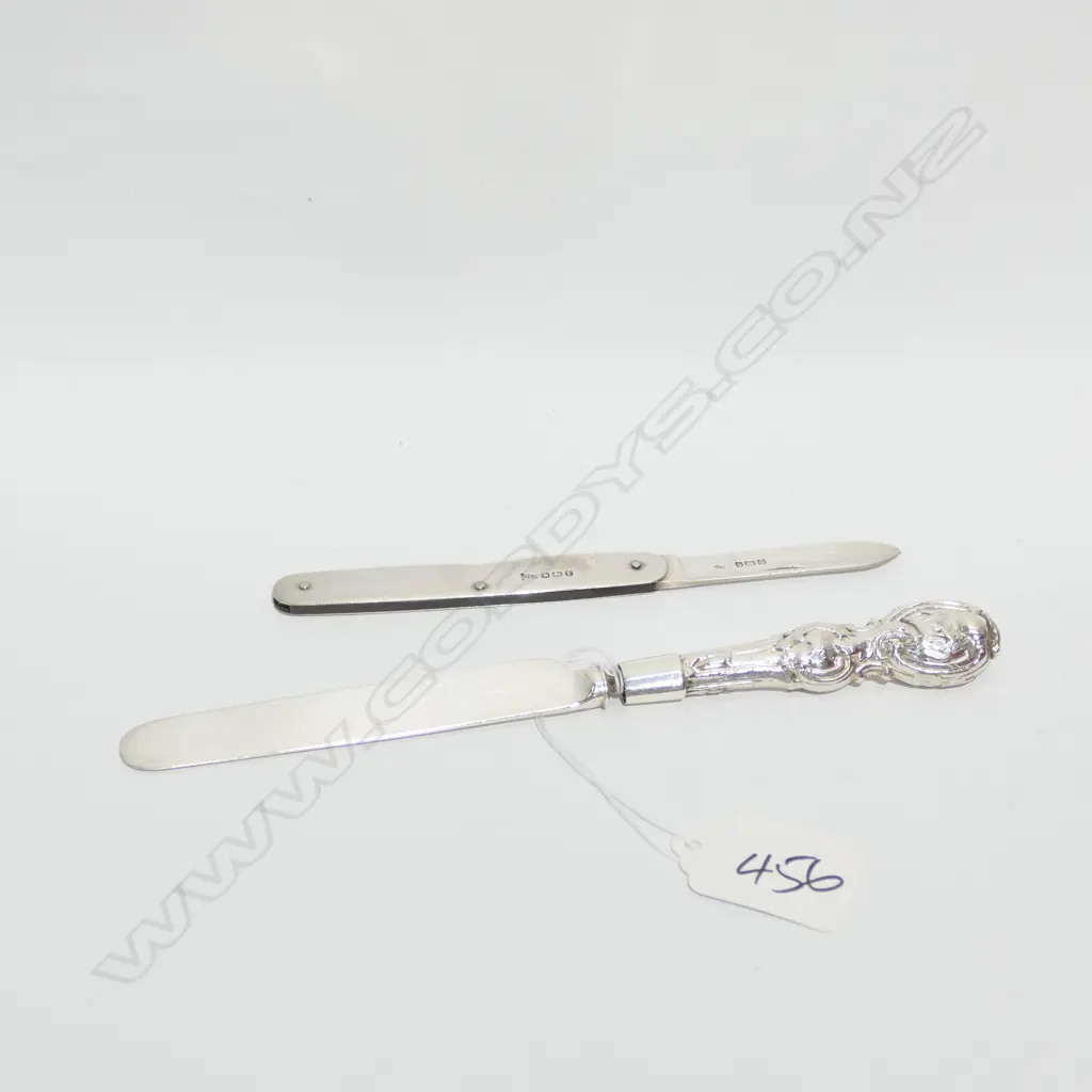 2 SILVER KNIVES - POCKET & OTHER Image 1++