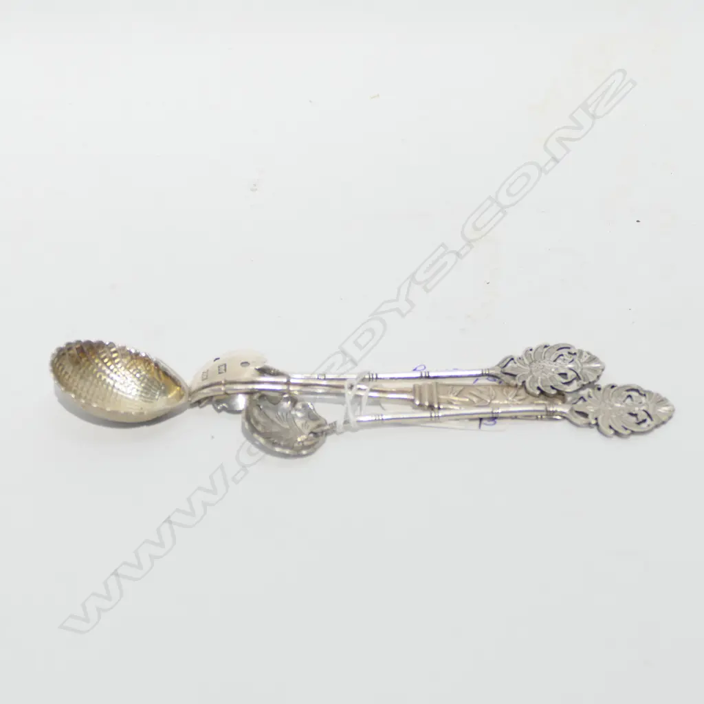 2 x .800 and 1 x .900 Eastern silver spoons  Image 1++