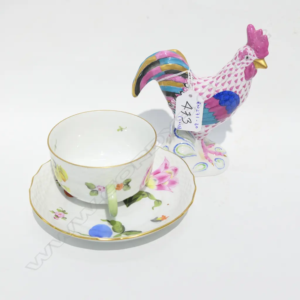 HEREND ROOSTER + C/S  Image 1++