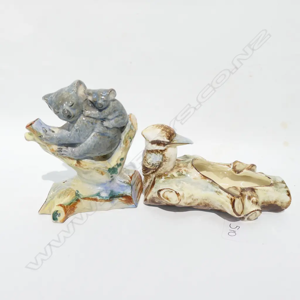 TRENT DISH KOOKABURRA + ANOTHER KOALAS FIGURE  Image 1++