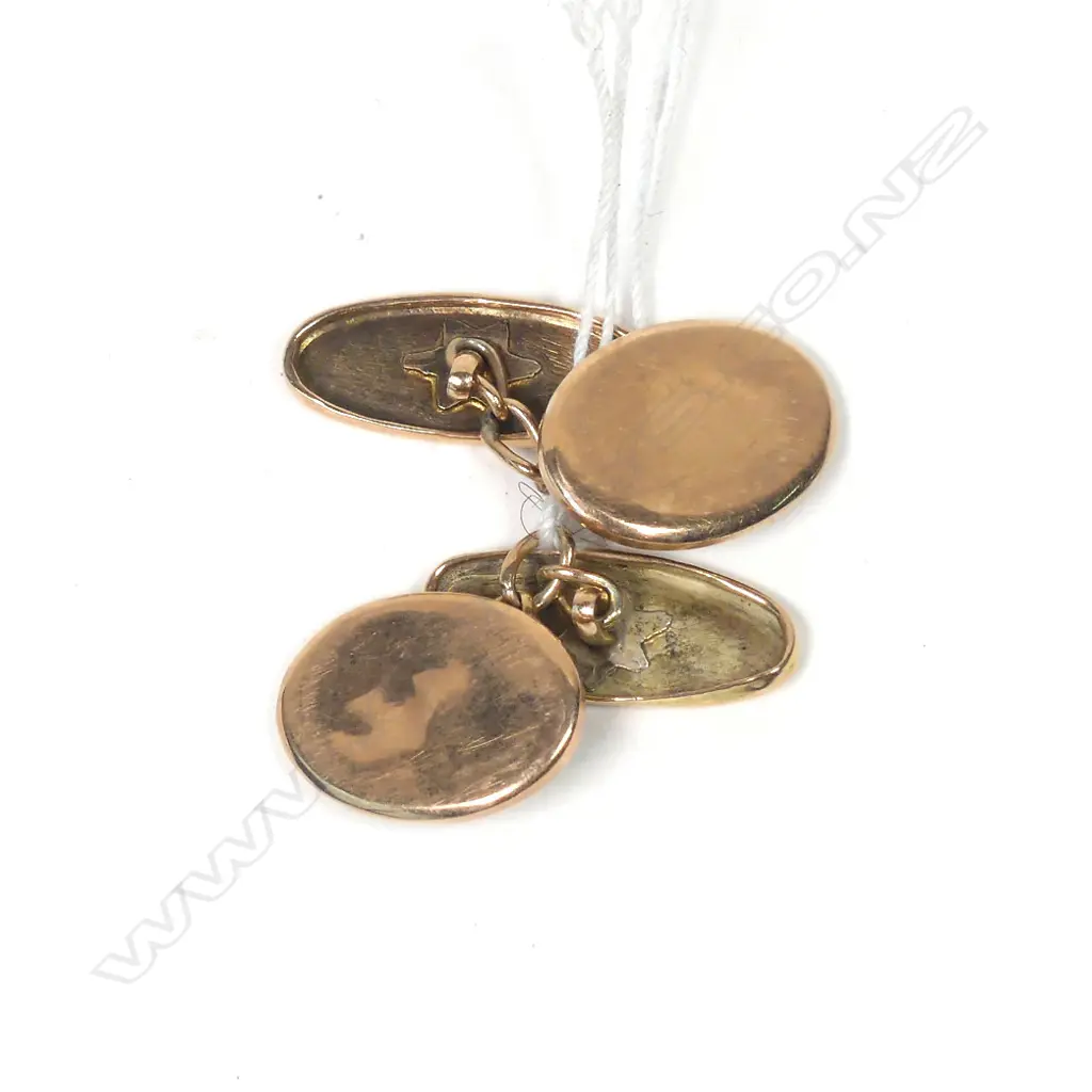 9CT GOLD CUFFLINKS 2.5GMS Image 1++